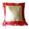 熱轉印 空白抱枕個性 红色帶扣抱枕(含枕心)