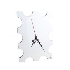 熱轉印齒輪邊緣矩形掛鐘 MDF木質 DIY個性鐘錶/懸鐘Hanging Clock
